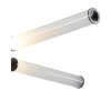 Wisząca lampa tuby Quadro RH115-12P Step LED 72W 3000K biała czarna