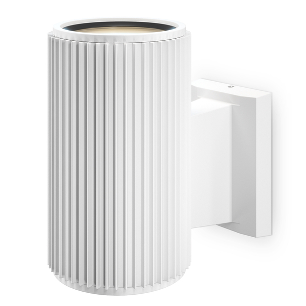 Lampa ścienna plisowa Rando O419WL-01W Maytoni na elewację IP54 biała