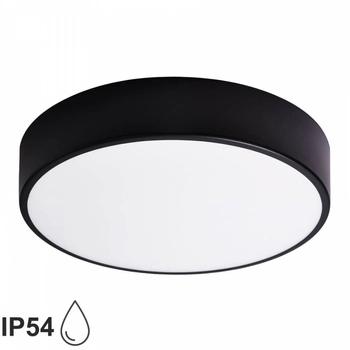 Minimalistyczny plafon okrągły 137623620064 czarna lampa