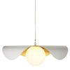 Metalowa lampa wisząca nad stół ENZO ST-F22020601-D60 white biały złoty