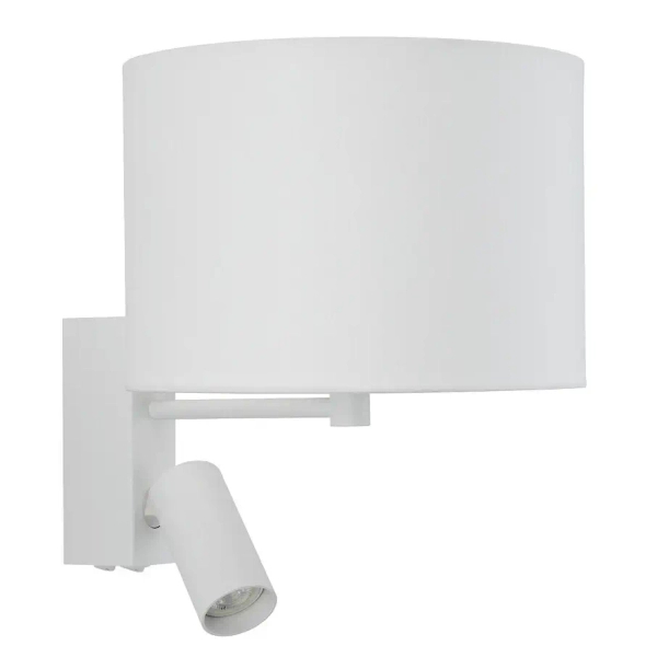 Naścienna lampa do sypialni LUSSO 11520 nocna biała
