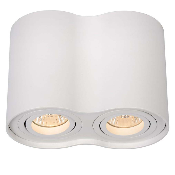Nowoczesny spot sufitowy Tube 22952/02/31 metalowy do salonu biały
