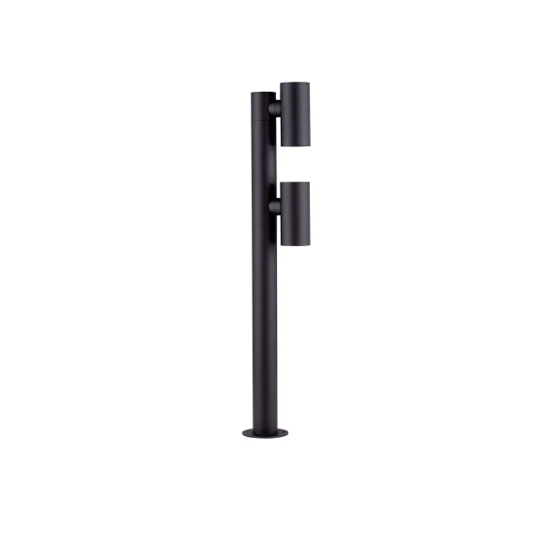 Stojąca lampa podwójna na taras MALONZO LE75160 LED 13W 3000K IP65 czarna