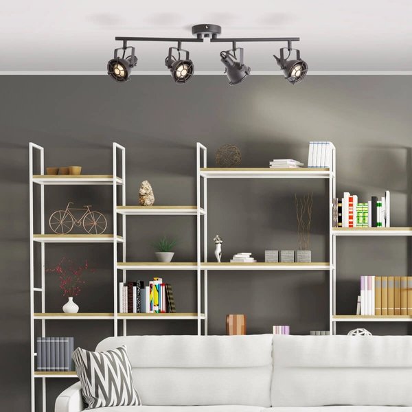 Regulowana lampa sufitowa Jesper G54332/86 loftowa czarna