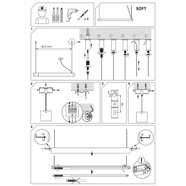 Wisząca lampa jadalniana Soft 7547 Nowodvorski podłużna metalowa biała