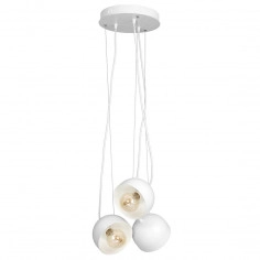 LAMPA wisząca RON MLP585 Milagro metalowa OPRAWA retro ZWIS kopuła kaskada biała