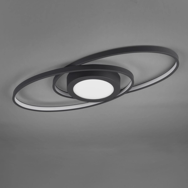 Plafoniera Galaxy R62991142 pierścienie LED 27W 3000K antracyt