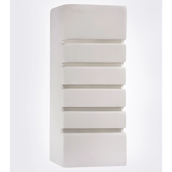 Ceramiczna lampa ścienna SL.0161 prostokątna do holu biała