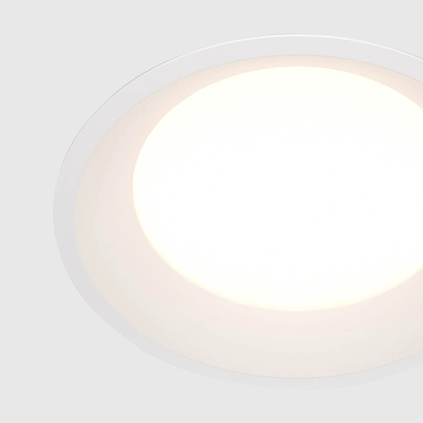 Podtynkowa lampa łazienkowa LED 18W 3000K IP44 biała OUTLET
