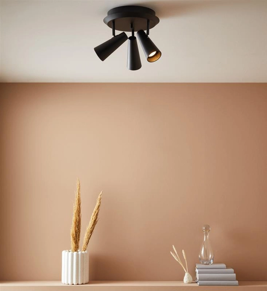 Regulowana lampa sufitowa Crest 108204 reflektorki pokojowe czarne