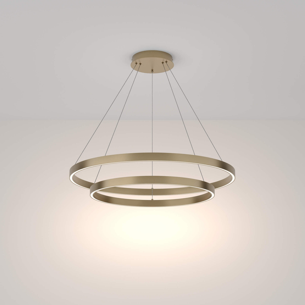 Metalowa lampa wisząca Rim MOD058PL-L74BS4K LED 88W 4000K mosiądz