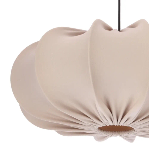 Tkaninowa wisząca lampa CAFEE beżowa 31-42019 1xE27 abażur do salonu