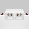 Prostokątna lampa sufitowa Alfa DL043-02-15W4K-D-SQ-W LED 30W 4000K biały
