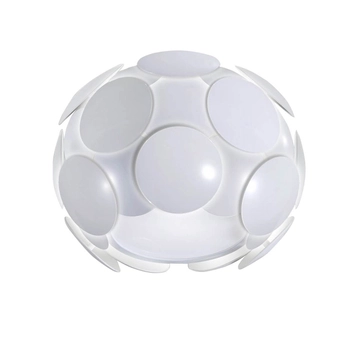 Okrągły kinkiet ścienny Santina C0317-01S-T5E0 Italux do sypialni biały