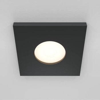 Kwadratowa lampa łazienkowa do zabudowy Stark DL083-01-GU10-SQ-B czarna