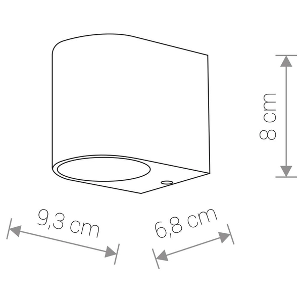 Zewnętrzna LAMPA ścienna ARRIS 9516 Nowodvorski półokrągła OPRAWA elewacyjna kinkiet przyścienny outdoor IP54