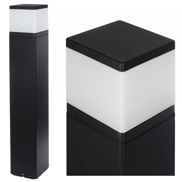 Słupek oświetleniowy Alto 8211 SuperLED metalowy czarny