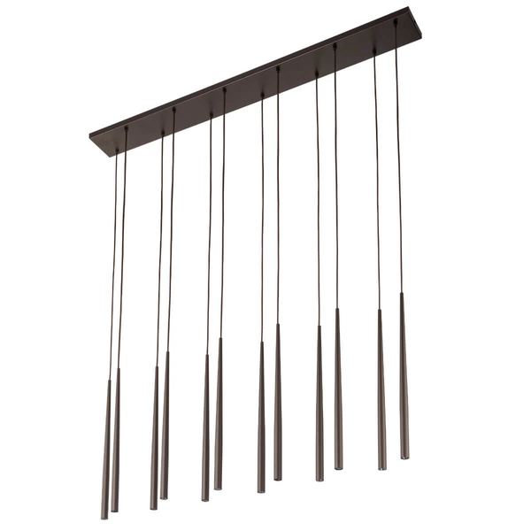 Lampa zwisowa na listwie Piano 10111 tubki do sypialni brązowa