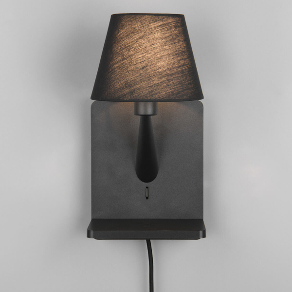 Ścienna lampa do holu COMFORT 262670132 Trio z abażurem czarny