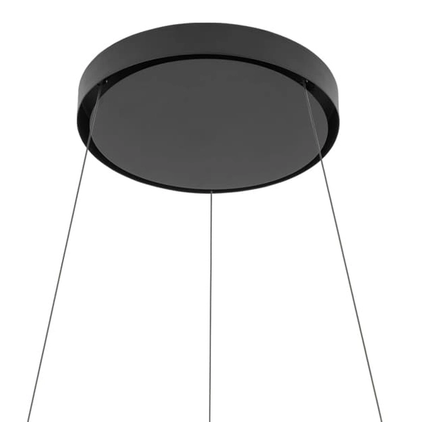Lampa ring wisząca salonowa Circolo 10812 Nowodvorski LED 21W 3000K czarna