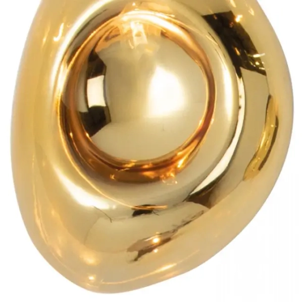 Szklany ścienny kinkiet 22047 do jadalni nieregularny złoty