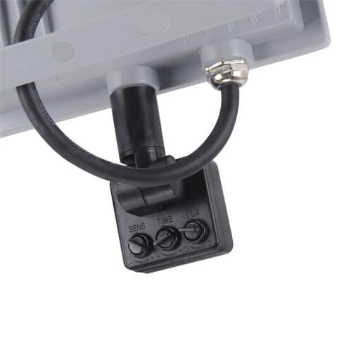 Zewnętrzna LAMPA regulowana KROMA 03606 Ideus metalowa OPRAWA naświetlacz LED 30W 4500K outdoor IP65 szary