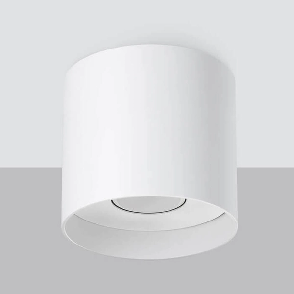 Nasufitowa lampa downlight Mika SL.1280 do gabinetu biała