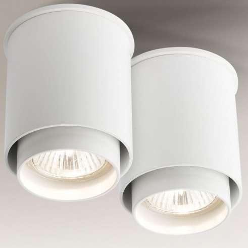 Sufitowa LAMPA spot IGA 7015 Shilo downlight natynkowy metalowe tuby białe