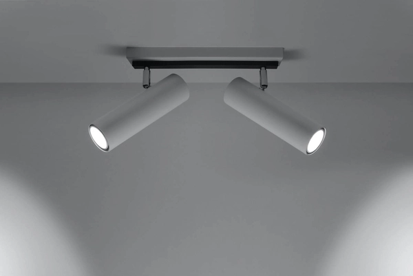 Reflektorowa LAMPA sufitowa Direzione SL.0496 Sollux metalowa OPRAWA listwa SPOT regulowane tuby białe