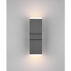 Kinkiet ścienny do holu HADOR DL242270660 Trio LED 7W 3000K IP54 antracyt