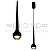 LAMPA wisząca Cappi Nero Orlicki Design metalowa OPRAWA zwis LED 5W 3000K łezka czarna