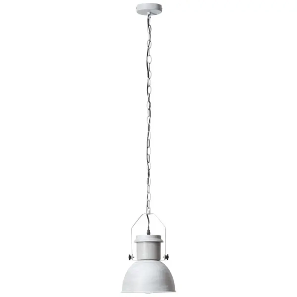Łańcuchowa lampa wisząca Salford 93590/70 kopuła metalowa szara