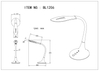 Lampa biurkowa Pattaya 58271B lampka flexo LED 10W CCT czarna