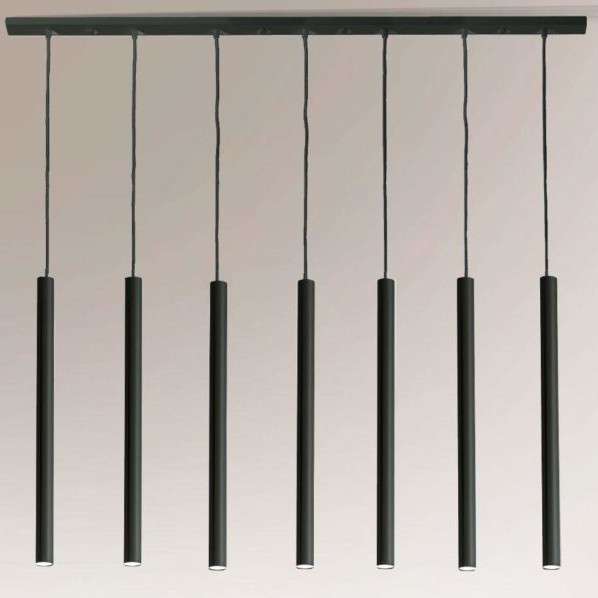 LAMPA wisząca YABU 5529 Shilo metalowa OPRAWA zwis LISTWA sufitowa sople tuby czarne