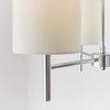 Potrójna lampa sufitowa BRIO-3CH Endon okrągłe klosze białe chrom