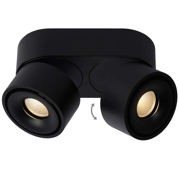 Regulowana LAMPA sufitowa YUMIKO 35911/16/30 Lucide metalowa OPRAWA tuba LED 16W 2700K spot czarny