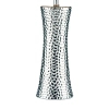Ceramiczna lampa stołowa Bokara BOK4232-X  jedwabny abażur srebrny