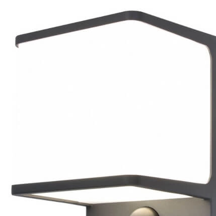 Kwadratowa lampa elewacyjna DOBLO 5197011125 LED 14W 4000K IP54 szara