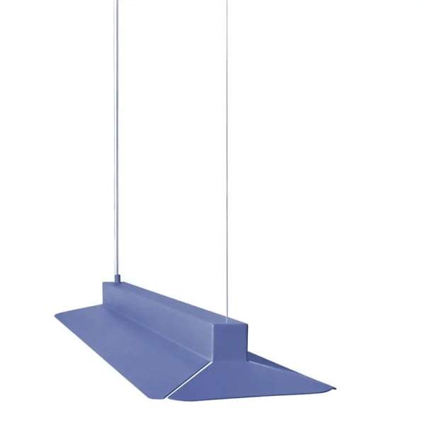 Lampa zwisowa YOTTSU metalowa LED 19,2W 4000K belka do sypialni YOA699P04 niebieska