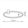 Sufitowa lampa RING LP-909/1C S BK CCT LED 35W 3000-6000K czarny