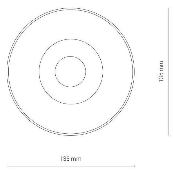 Sufitowa LAMPA plafon IOS 8730 Nowodvorski okrągła OPRAWA metalowa LED 30W 4000K downlight tuba biała