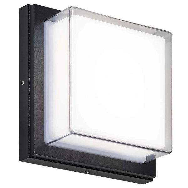Zewnętrzna LAMPA ścienna ANDORRA 8829 Rabalux elewacyjna OPRAWA kwadratowa LED 12W 4000K kinkiet outdoor IP54 czarny biały