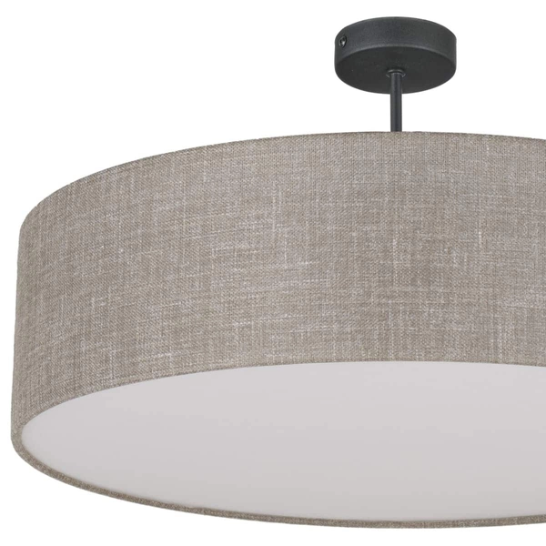 Okrągła ekologiczna lampa sufitowa Rondo 6248 TK Lighting szara beżowa