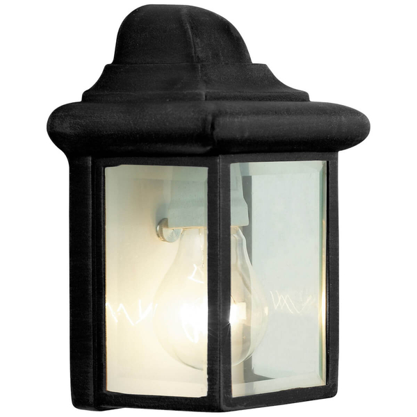 Ścienna lampa Nissie 91018A06 metalowa szklana czarny