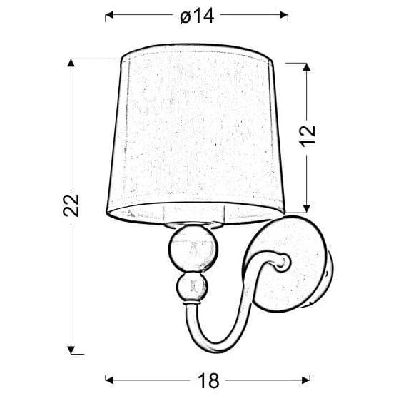 Kinkiet do pokoju dziecięcego Bebe 21-39163 Candellux z abażurem różowy