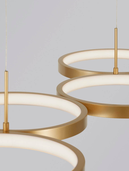 Lampa wisząca ringi GARCIA LE42828 Luces Exclusivas do salonu LED 41W 3000K złota