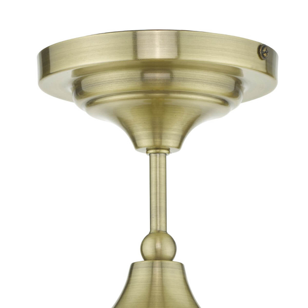 Kuchenna lampa sufitowa Caden CAD0175 Dar Lighting mosiądz biała