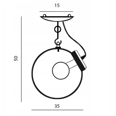 Przysufitowa lampa Edison AZ0931 do kuchni przezroczysty chrom