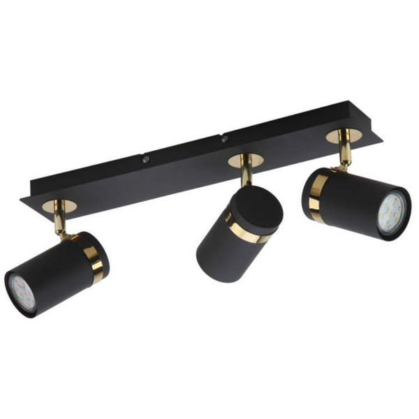 Potrójna lampa sufitowa Verano SPL-2031-3 Italux regulowana czarna