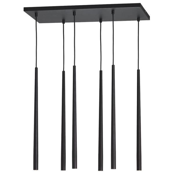 Wisząca lampa nad wyspę Piano 6412 TK Lighting sople loft czarna